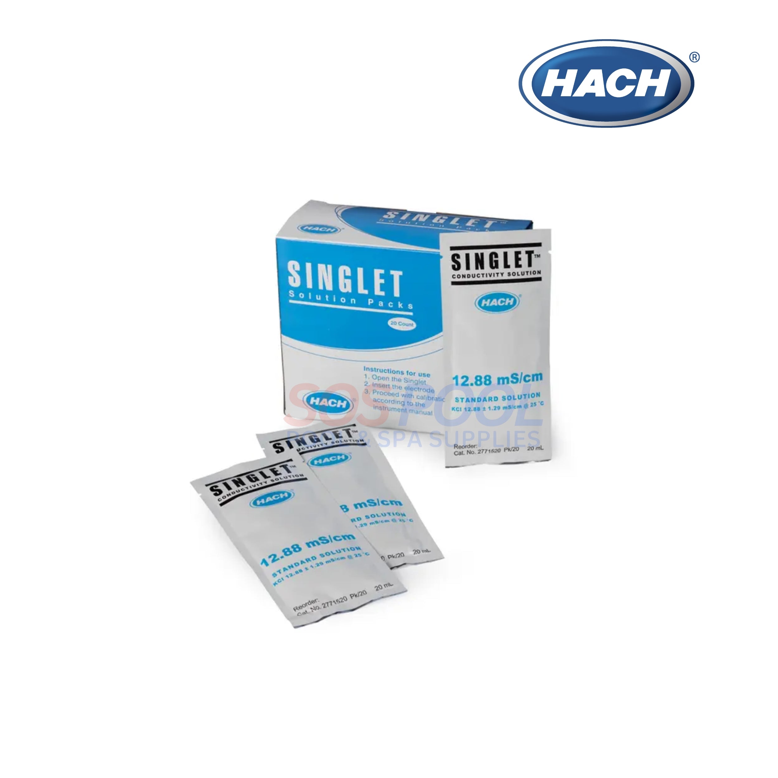 Hach Singlet Single Use Conductivity Solution | 2771520