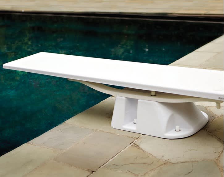 S.R. Smith Salt Pool Jump System with Frontier III Diving Board, 6', Radiant White | SSR682115962