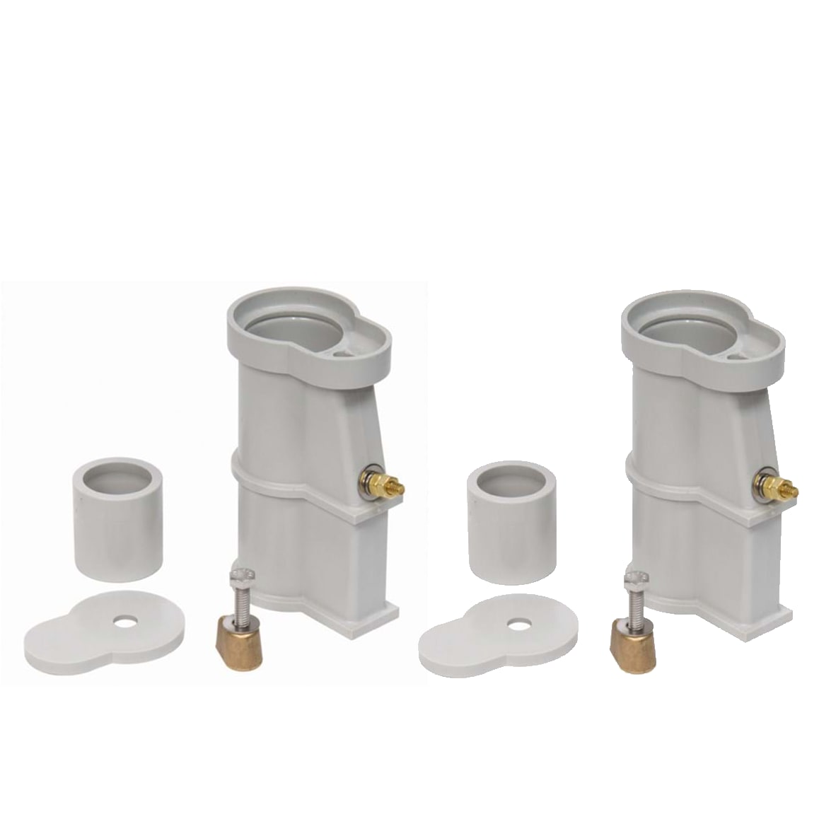 S.R. Smith Anchor Set, Salt Pool, Plastic, with Black Escutcheons | 69-209-200-VB