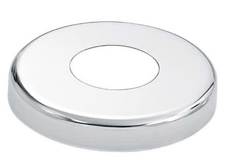S.R. Smith Round Vinyl Escutcheon, 1.90", Taupe, Plastic Sleeve (.145) | EP-100F-VT