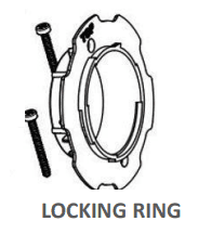 Atom Concrete Locking Ring with Screws