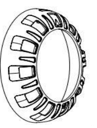 Argon - Vinyl/Fiberglass White Trim Ring