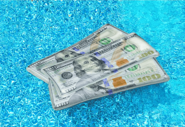 Ben Franklin Money Mat Pool Float