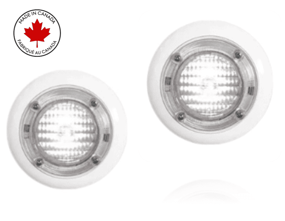 AquaLamp Complete Lighting Kit - Incandescent White Lights with White Trimx2