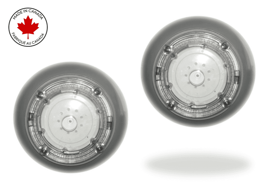 AquaLamp Complete Lighting Kit - LED Rainbow Ray Lights with Grey Trim x2