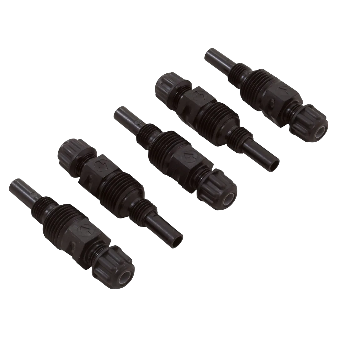 Stenner MCAK300 Injection Fitting with Nut and Ferrule 1/4 Inch 5 Pack