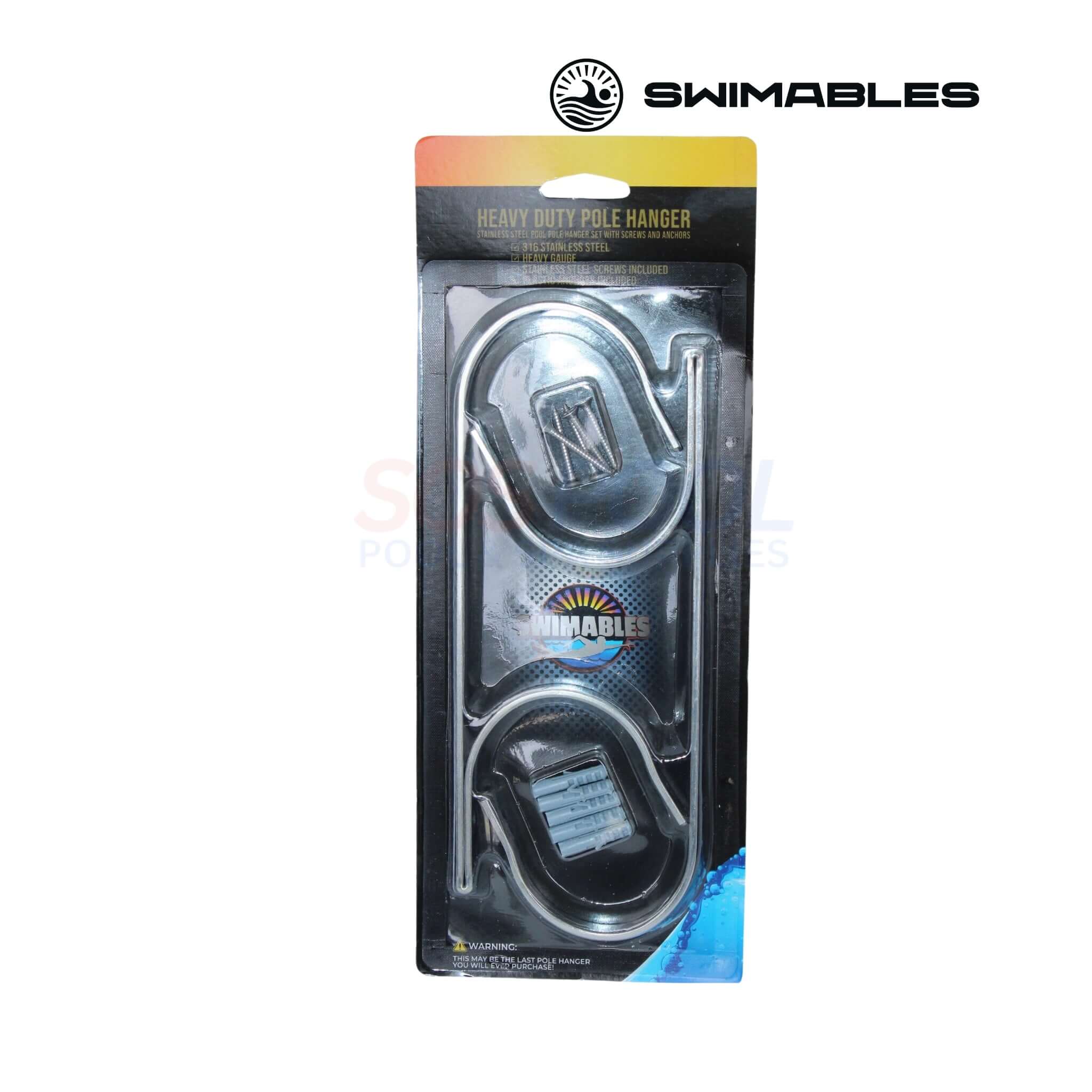 Swimables Stainless Steel Pool Pole Hanger Set | SW-10-803