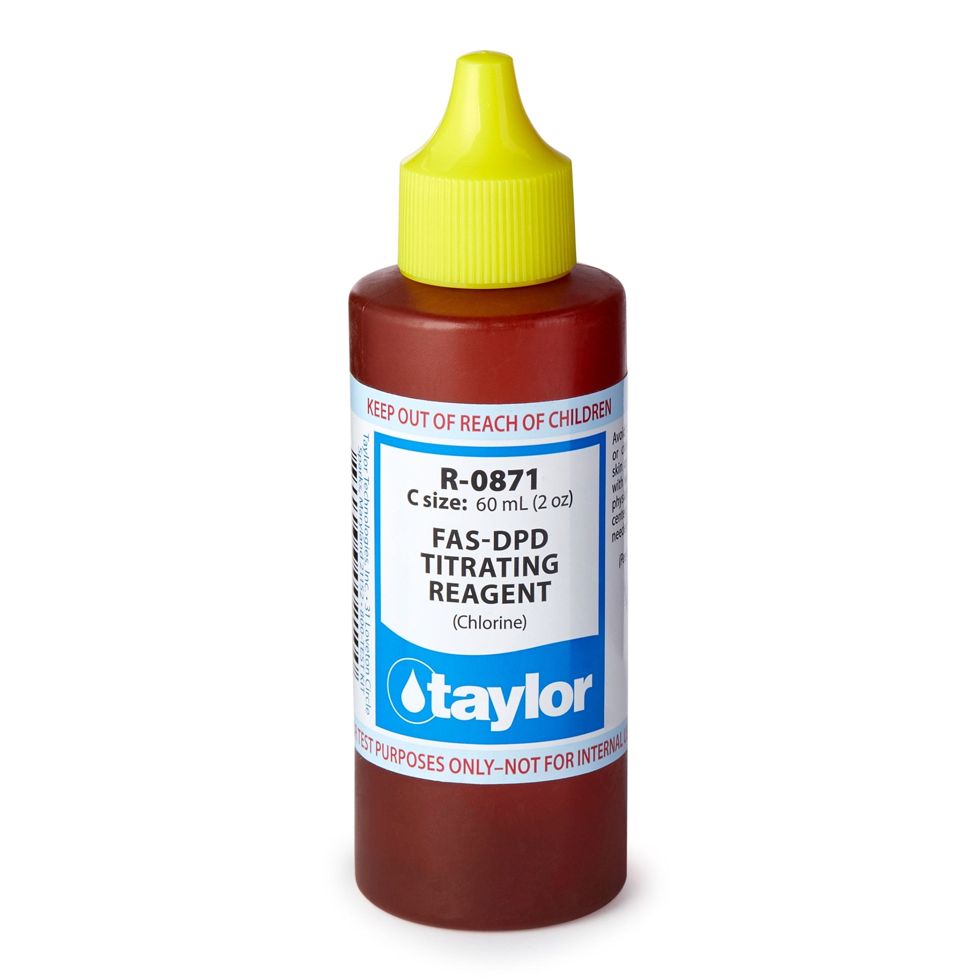 R-0871-C FAS-DPD Chlorine Titrating Reagent by Taylor | 2 Oz. BottleR-0871-C FAS-DPD Chlorine Titrating Reagent by Taylor | 2 Oz. Bottle