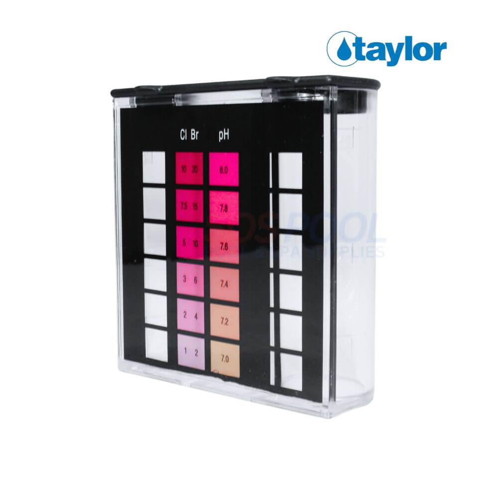 Taylor Technologies 2000 Series Chlorine and Bromine Comparator | DPD/pH | 7.0-8.0 | 9056