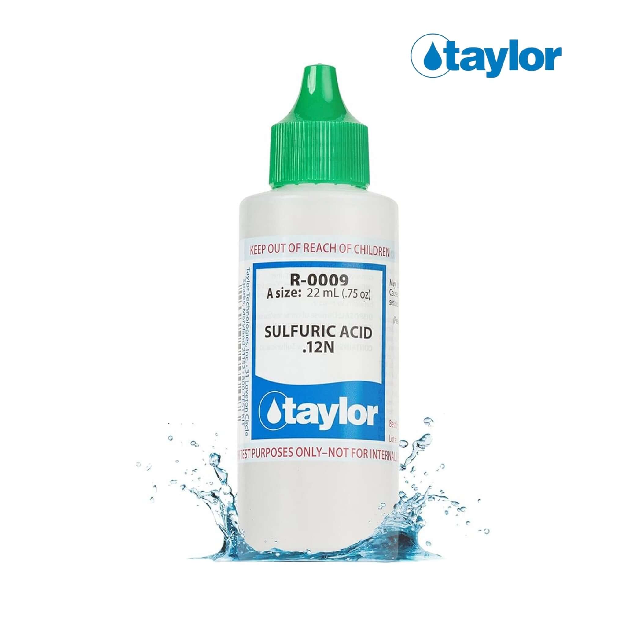Taylor Sulfuric Acid .12N | 0.75 Oz. | R-0009-A