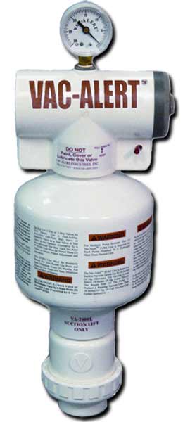 Vac-Alert Safety Vacuum Release System, Flooded Suction, Sensor Alarm | VA-2000S