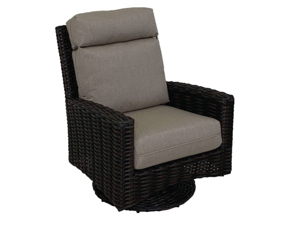 Prestige Ventura Wicker High Back Swivel Glider Chair