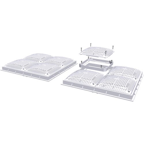 Hayward High Velocity Cover, Inner & Outer Frame 18" x 18" - WG1033HF2PAK2