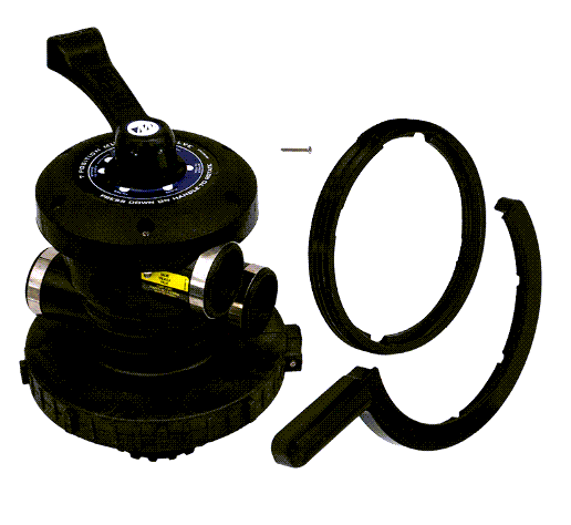 Waterway Multiport Valve w/ Split Clamp Sand Filter, Top Mount, 1.5"
