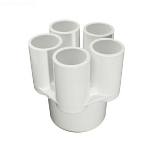 Waterway Manifold 2" Slip x (5) 3/4" Slip Ports, 672-4400