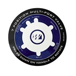 Waterway Filter Valve Label Decal Sticker, 808-0043
