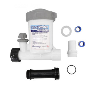 Waterway White Above Ground Chlorinator For 4 - 3" Tablets with 1-1/2" Hose Adapter, CAG004-W