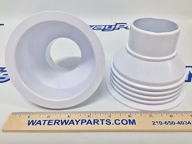 Waterway Plastics Storm Gunite Jet Niche, Thread-In, White | 218-7650