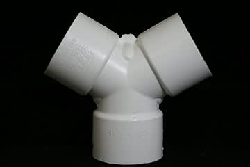 Waterway Plastics Wye Fitting, 1-1/2" Slip x 1-1/2" Slip x 1-1/2" Slip | 413-4100