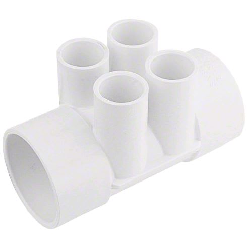 Waterway Plastics Manifold, 2" Slip, Four 2" Slip Ports | 672-4210