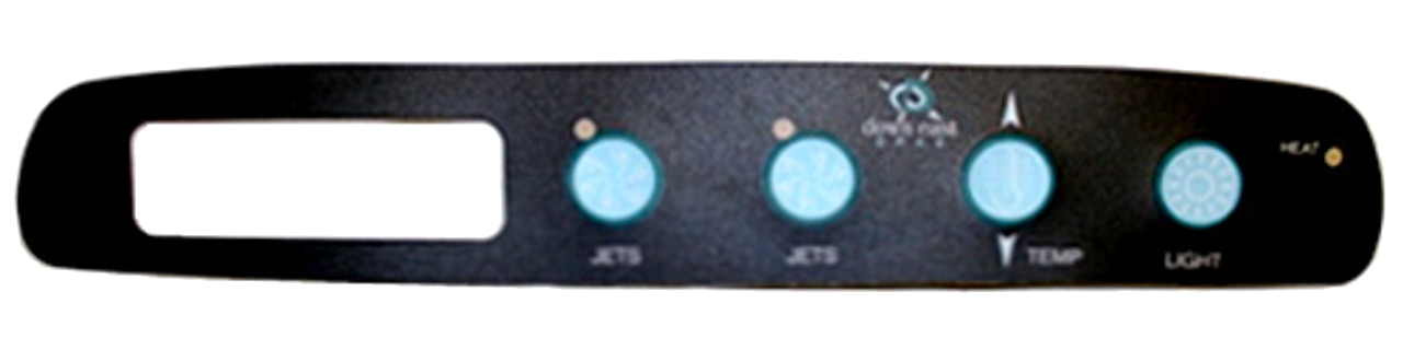 X505250 Master Spas4-Btn Overlay for Down East MAS425
