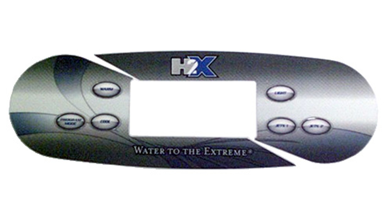 6 Button Master Spas H2X Keypad Overlay X509070