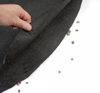 GLI Armor Shield Liner Floor Pad, 15' x 24' Oval, 70-1524OV-BLK-160
