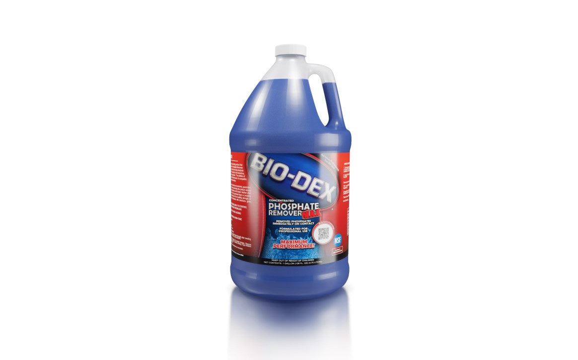 Bio-Dex Phosphate Remover Max for Pools – 1 Gallon | PHOS+04Bio-Dex Phosphate Remover Max for Pools – 1 Gallon | PHOS+04