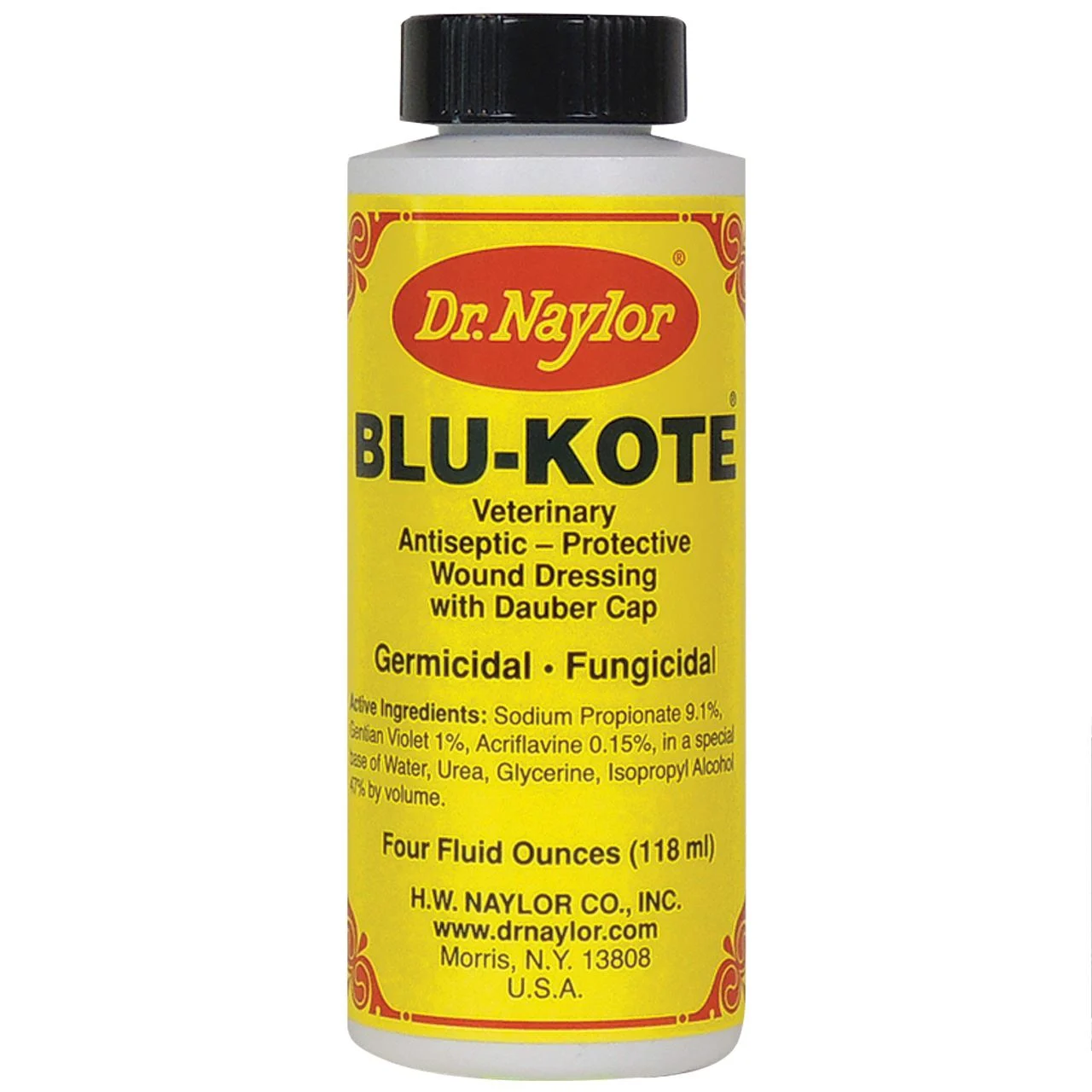 Dr. Naylor Blu-Kote Dauber Bottle–4 oz. (Case of 12)