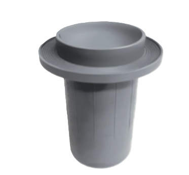Blue Square Manufacturing Gray Q360 Gunite Jet Collar Housing with Cap