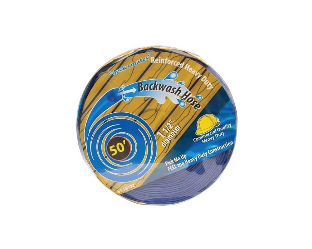 Blue Torrent™ Reinforced Pool Filter Backwash Hose (50ft x 1.5in)