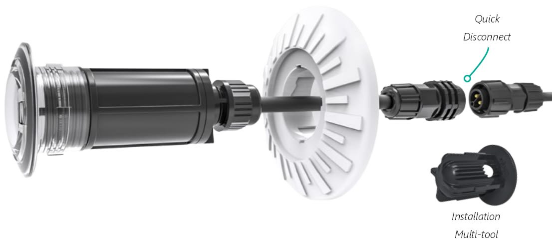 CMP Brilliant Wonders 1.5" Color LED Pool/Spa Light, 100 ft Cord,11C