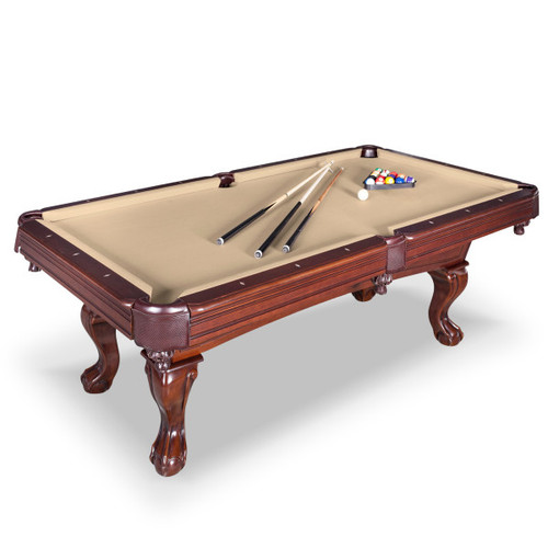 Augusta 8-ft Pool Table - Walnut Finish with Camel Felt | BG2670