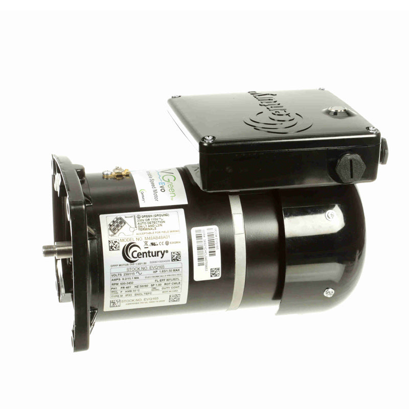 Century VGreen EVO EVQ165 1.65 THP Variable Speed Pool Pump Motor 48Y Sq Flange
