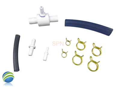 Circulation Pump Bleeder Fitting for some Watkins Hotspring Spa Hot Tub 3/4″ barb x 3/4″ Barb with a 3/8″ Barb Connect Kit 72726