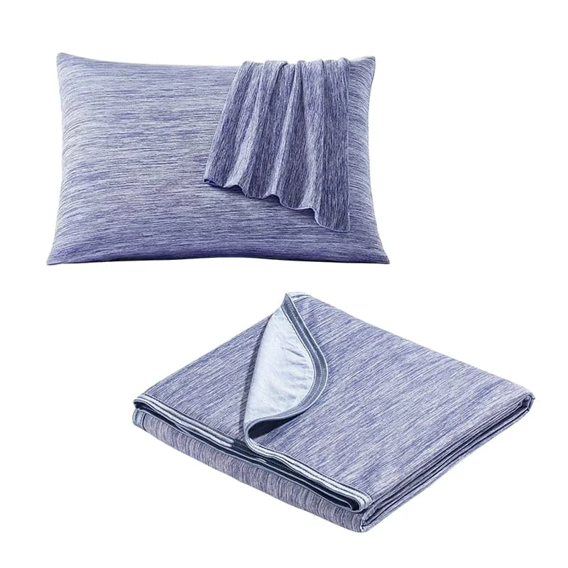 Cooling Comfort | Bedding Set with Advanced Cooling Technology | Breathable Cotton for Year-Round Sleep CornFlowerBlue
