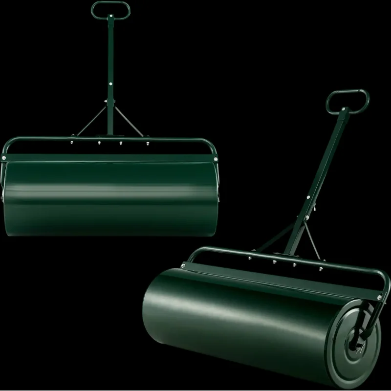 Costway 39" Wide Push Tow Lawn Roller 21963875 New Green