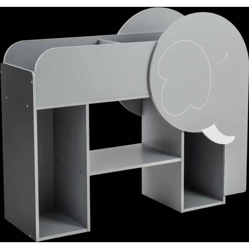 Costway Montessori Elephant 3-Tier Toddler Toy Storage Bookshelf 14653327 New