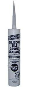 Novagard Silicone Grout 10.3 Oz, White, RTV700-164