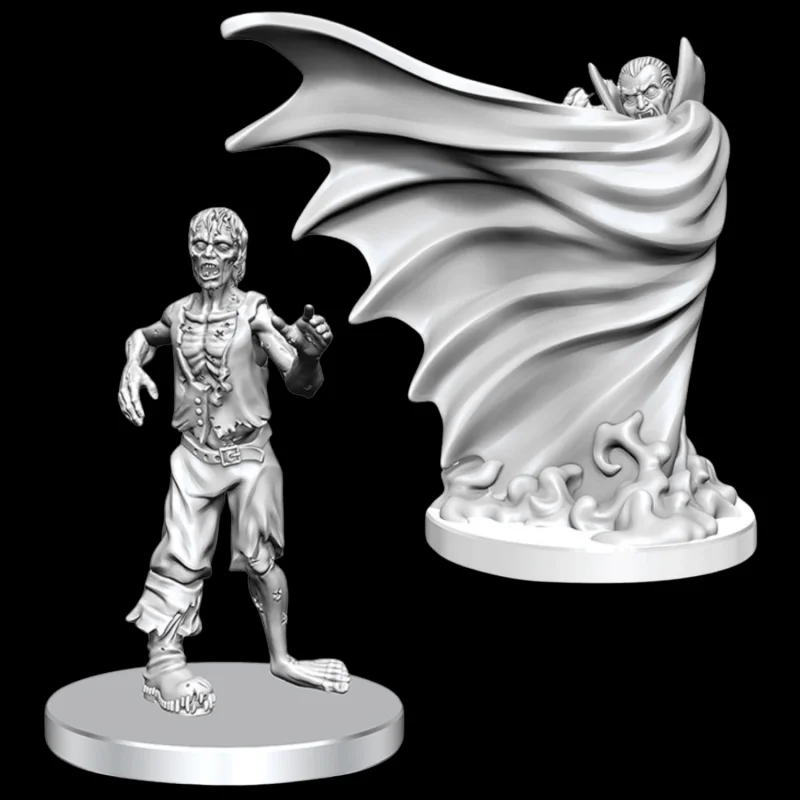 Dungeons & Dragons: Nolzur's Marvelous Miniatures - Classic Vampire & Classic Zombie (Unpainted)