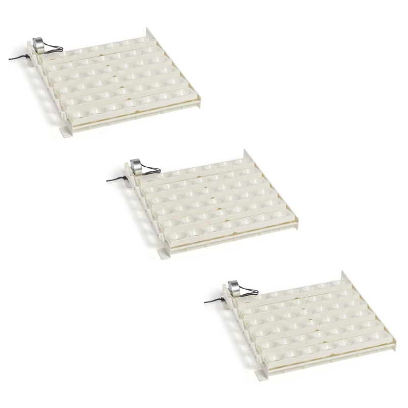 Farm Innovators 3200 Automatic 41 Spot Egg Turner for Improved Hatching (3 Pack)