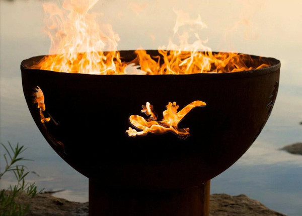Kokopelli Fire Pit by Fire Pit Art