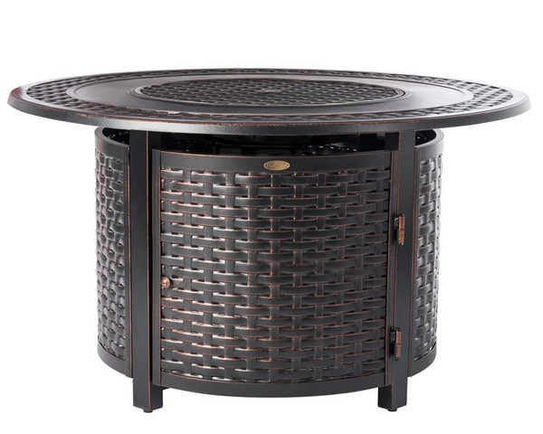Bellante Woven Aluminum LPG Fire Pit