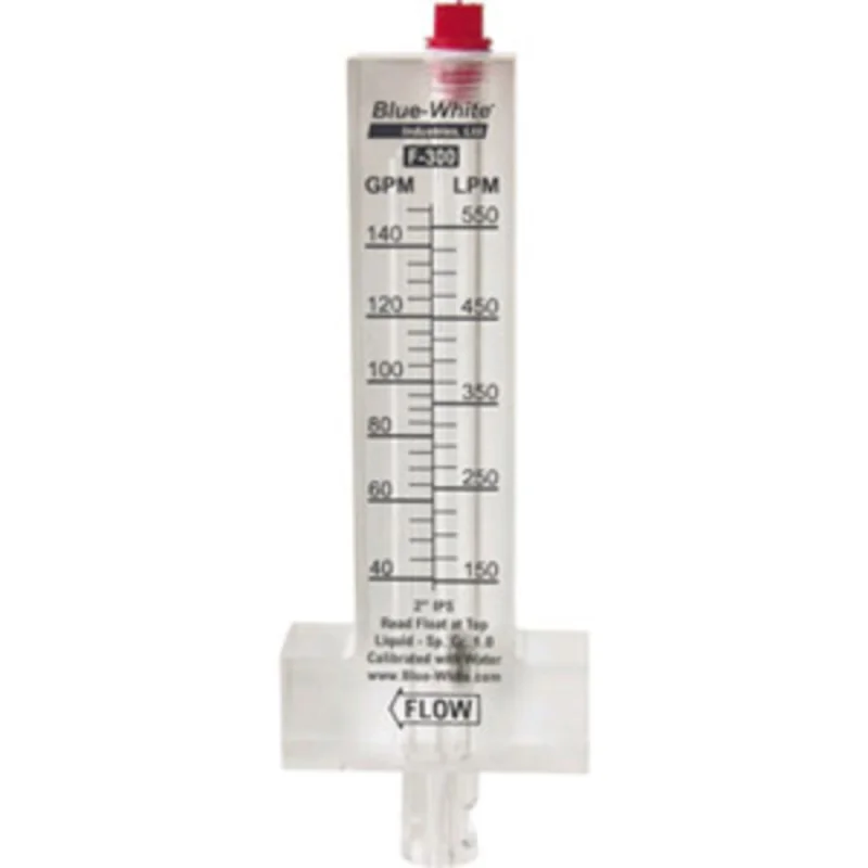 Flowmeter | Blue White | 2-1/2 In PVC Flowmeter | NSF Approved | Replacement Part (DIY Pool System)