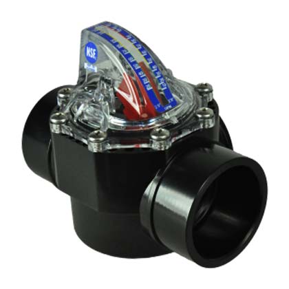 H2 FlowVis Check Valve with Flow Meter, 2.0 Port, 2 x 2.5 in. (FV-C-S)