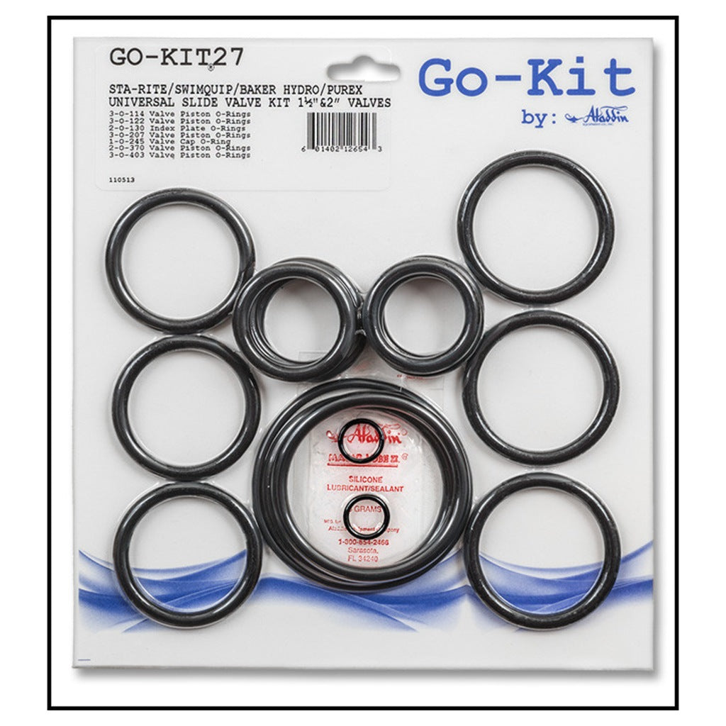 Aladdin Universal Slide Valve Kit, for Sta-Rite/Swimquip/Baker | GO-KIT27