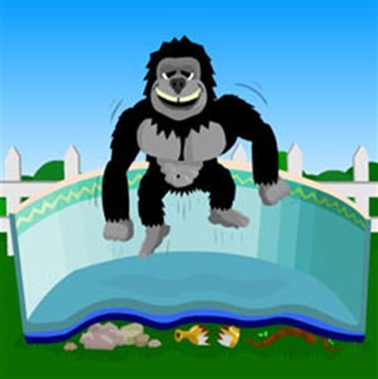 Blue Wave Gorilla 16’ x 32’ Oval Floor Padding - NL133
