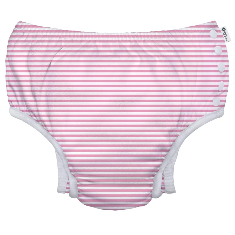 green sprouts Girls Swim Diaper Pink Pinstripe, 24 Months