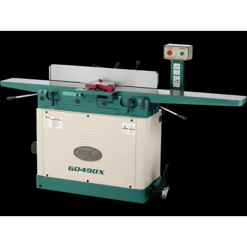 Grizzly G0490X Jointer 8" x 76" with Parallelogram Beds and Spiral Cutterhead New