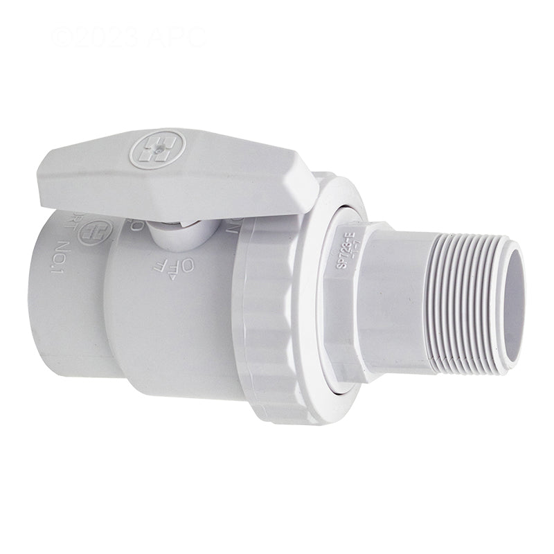 Hayward SP0723 SP723 1-1/2 in Trimline 2-Way Ball Valve MIP x FIP
